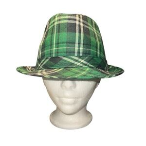 Green Plaid Fedora Hat perfect for St.Patty’s Day! ☘️